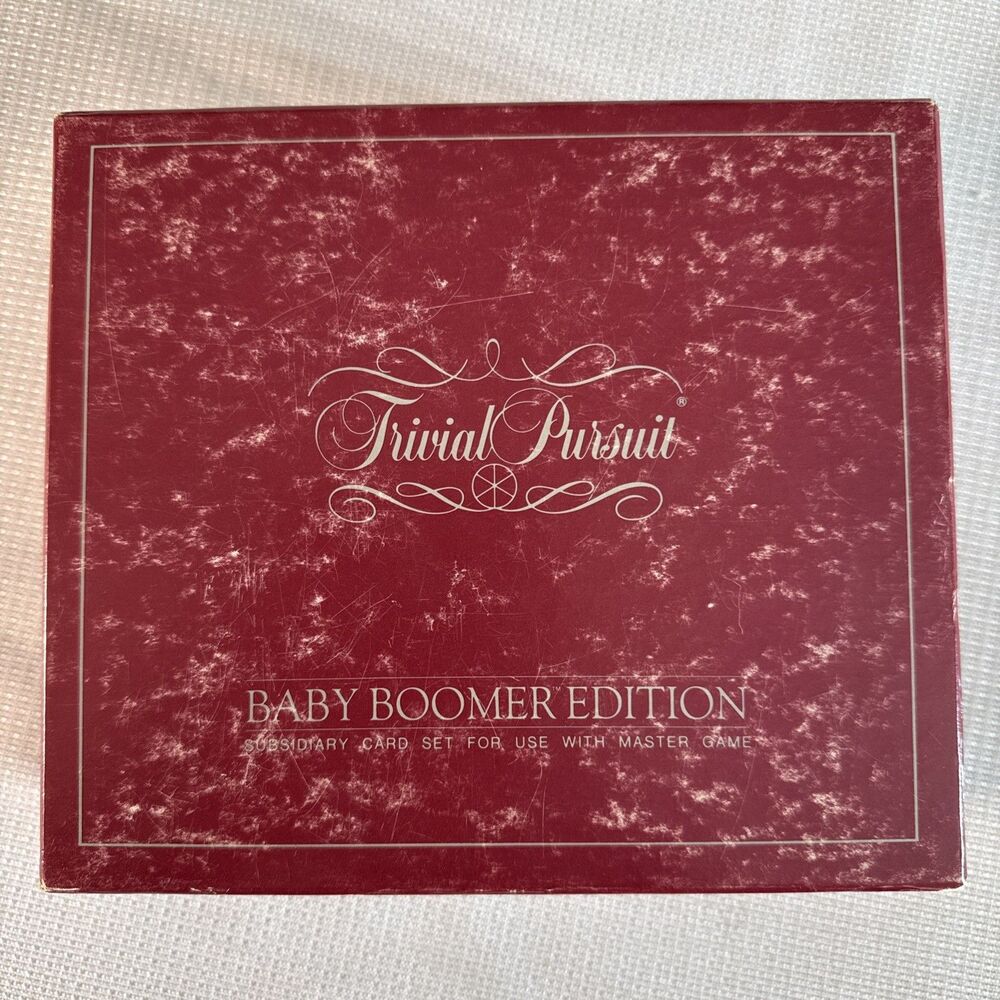 Vintage 1983 Trivial Pursuit Baby Boomer Edition Subsidiary Card Set